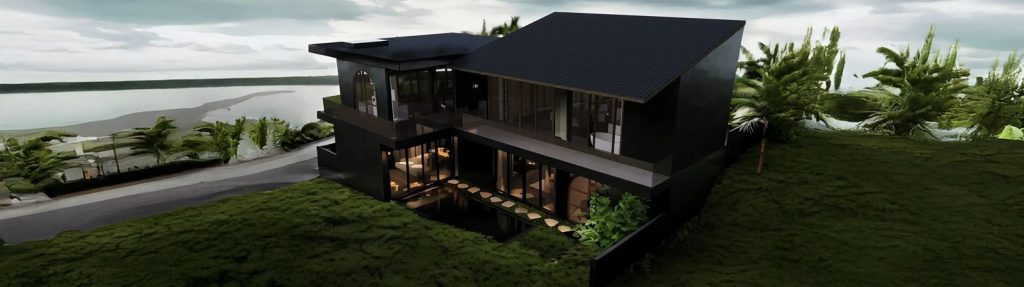 black villa in uluwatu bali